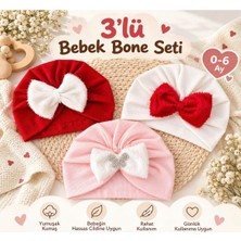 Mini Boncuk Miniboncuk Kırmızıkalpler Büzgülü Bone