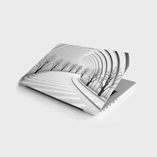 Şanal Laptop Sticker Bilgisayar Notebook Pc Kaplama Etiketi 3D Yol Ağaç