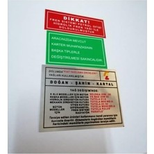 Şanal Dks Motor Panel Etiketi Takım ile Uyumlu