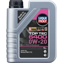 Şanal Liqui Moly Top Tec 6400 Motor Yağı 0W-20 1l - 21584