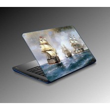 Şanal Laptop Sticker Notebook Pc Kaplama Etiketi Boat Painting