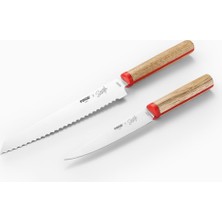 Şanal Pirge x Somer Sivrioğlu Sebze & Ekmek 2'li Bıçak Seti - 35257