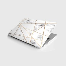 Şanal Laptop Sticker Notebook Pc Kaplama Etiketi Geometrik Mermer Doku