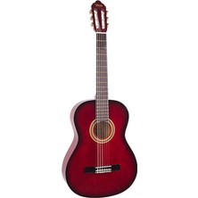 Şanal Valencıa VC103TRDS Klasik Gitar Sap Çelikli 3/4 Kırmızı Sunburst