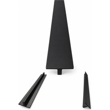 Şanal Özen Düz Mat Siyah Metal Çekmece Kulpu 320 mm Mobilya Dolap Kapak Kulp Mutfak Banyo Vestiyer Kulbu