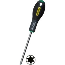 Şanal Stanley - Fatmax Tornavida Torx, TT10, 75 mm Schwertlaenge, Krom-Vanadyum, Ergonomik Soft Handgr, 0-65-395