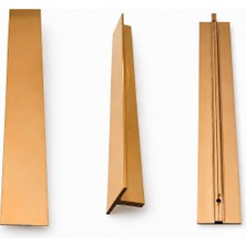 Şanal Özen Düz Bronz Metal Çekmece Kulpu 160 mm Mobilya Dolap Kapak Kulp Mutfak Banyo Vestiyer Kulbu