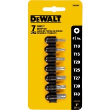 Şanal Dewalt DW2067SCR 7pc Torx Bit Seti, Gümüş, 1'li Paket