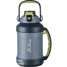 Şanal Vagonlife Tkk 1650 ml Profesyonel Kamp Matarası/çelik Termos Çift Kullanım Pipetli/rahat Içim 12/24 Yalıtım -20281650 Mavi
