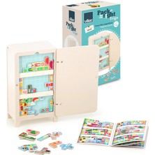 Vılac - Pack It Right Frigo - Ingela P.arrhenius - Yaratıcı Oyunlar - 1 Ahşap Buzdolabı + 21 Manyetik Parça + 2 Manyetik Ahşap Raf - Ahşap Oyunlar - 5 Yaş ve Üstü - 7640