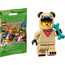 LEGO 71029 Minifigür Seri 21 5 - Pug Costume Guy Minifigür