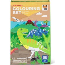 (Dinosaurs) - Tiger Tribe Colouring Set, Dinosaurs Arts And Crafts Kit
