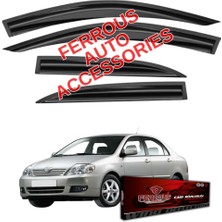 Toyota Corolla Sedan ile Uyumlu Ferrous Cam Rüzgarlığı 4lü 2003 2007