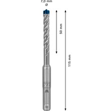 Bosch Professional Expert Sds Plus-7x Kırıcı Delici Delme Ucu 7 x 50 x 115 mm
