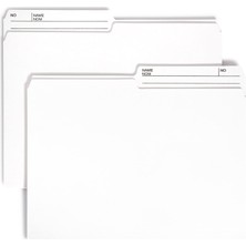 Smead Dosya Klasör, Letter, 1/2-Cut, 2 Wendbare Tab, Gri, Kutu Başına 100 (10363)