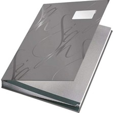 Leitz Design Imza Dosyası-18 Bölmeli, Gri
