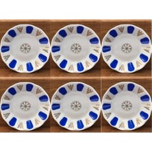 Porland 6'lı Çay Tabağı Porselen Klasik Mavi 869PORLANDM12PCS127912
