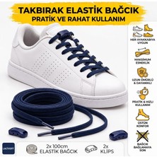 İpekbazaar Takbırak Lastikli Ayakkabı Bağcığı Bağlanmayan Akıllı Pratik Bağcık, Bot, Çocuk, Spor.. Için Uygun