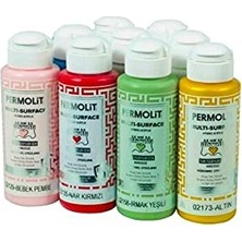 Myg Plus Permolit Multi Surface Akrilik Hobi Boyası 120 ml Bordo