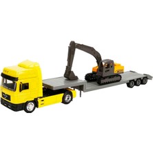 Myg Plus New Ray – 15483 – Araba Minyatür – Modelle Ölçek – Kamyon F2000 – Taşıma Bagger – Ölçek 1/43