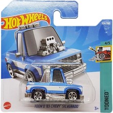 Myg Plus Hot Wheels - Toon´d ´83 Chevy Silverado - Tooned 4/5 - HCT26 - Short Card - Gm - Mattel 2022