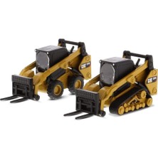 Myg Plus Diecast Masters 1/64 Caterpillar 272D2 Mini Yükleyici ve Caterpillar 297D2 Kompakt Paletli Yükleyici 2'li Set 85693