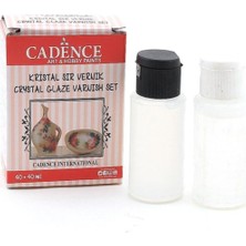 Myg Plus Cadence Kristal Sır Vernik Takım, 40+40ML, Şeffaf, Akrilik Boya