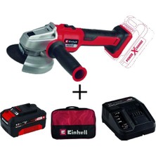 Myg Plus Einhell Axxıo 18/115 Q Akülü Avuç Taşlama + 4AH Starterkit + Bez Çanta