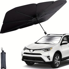 Myg Plus Fesareya Ön Cam Güneşlik Katlanabilir Şemsiye, Araba Ön Camı Için Güneşlik, Araba Pencere Tonları [gümüş Isı Kalkanı - Uv Yansıtıcı] Evrensel Fit Medium (142 cm x 78,7 Cm)