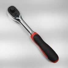 Myg Plus Cırcır Lokma Kolu 72 Diş 1/4 Sağlam Gövde Krom Vanadyum Aşınmaya Dayanıklı Metal Tamir Anahtarı