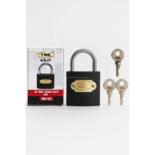 Myg Plus Proalet Yuma Ymk Asma Kilit, Sağlam Döküm Gövdeli, Yedek Anahtarlı, Yüksek Güvenlikli, Paslanmaz Çelik Kulplu, Korozyon Dirençli, Kapı, Depo, Dolap ve Bahçe Kilidi (Kısa, Gri, 32 Mm)