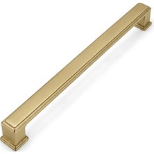 Myg Plus Ametist 224 mm (22,4 Cm) Mat Sarı Metal Dolap Çekmece Mobilya Kulpu Avangart Dolap Kulbu Kulp