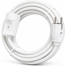 Myg Plus 3x2.5mm Ttr Tekli Beyaz Topraklı Kauçuk Uzatma Kablosu (10 Metre)
