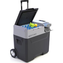 Acopower PX50 12/24/220VOLT 50LITRE Kompresörlü Tekerlekli Outdoor Oto Buzdolabı (Akü Dahil Değildir)