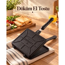 Lavonni Siyah Ocak Ustu El Tost Hızlı Isınma Teknolojisi ile Pratik Kullanım Sunar