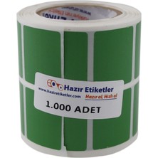 Hazır Etiketler , Hazır Al Hızlı Al Kırılgan Güvenlik Etiketi, 30MM x 25MM Ruloda 1000 Adet Yeşil Renk Elektronik Etiketi, Rulonun Kuka Çapı 40MM'DIR