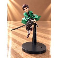 Lsk Demon Slayer Tanjiro Kamado Katana Kılıçlı Anime Figürü 18 cm TCX6597