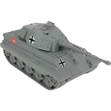 Bmc Wwıı Gray German King Tiger Toy Tank 1:32 Scale For 54MM Army Men Soldier Figures