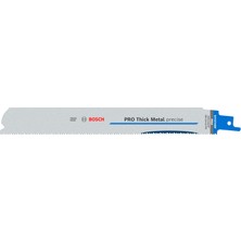 Bosch 5x Pro Thick Metal S1137HBF Hassas Panter Testere Bıçağı (Metal Borular ve Profiller, Demir Içermeyen Metaller, Uzunluk 225 Mm, Professional Aksesuar Panter Testere)