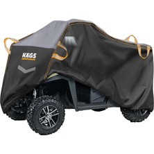 Haegs Utv Brandası, Utv Koruma Kılıfı, Örtüsü, Ağır Hizmet Tipi, Su Geçirmez, 4 Mevsim Koruma, Tek Sıra Koltuklu 2-3 Kişilik Için (M-350-175-180CM) Siyah - Gri