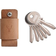 Oh Deer Leather Hakiki Deri Anahtar Organizer - Anahtarlık - Taba