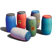 Mini Art 24011 200L Tehlikeli Ürünler Için 1:24 Fıçılar - Sadık Reprodüksiyon Model Kiti Plastik Kendin Yap El Sanatları Kolaj Model Kiti Montaj Boyasız