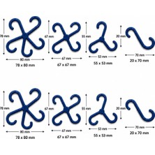 Dream Shape Co 2 Adet 4’lü Bitki Gövde Destek ve Sabitleme Aparatı Seti