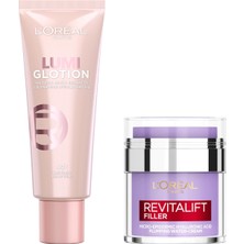 L'oreal Paris Revitalift Filler Pressed Jar Nemlendirici Krem + Glotion Doğal Işıltı 901 Fair Glow 40 ml