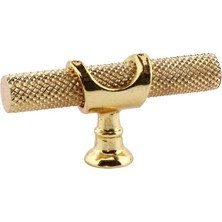 Tek Vidalı Tırtıklı Lüks Gold Düğme Metal Kulp Çekmece Mobilya Mutfak Dolabı Dolap Kulbu Kulplar