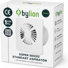 Süper Sessiz Banyo Aspiratörü, 40 Db, 15 W Düşük Enerji Tüketimi, 90 M3/h Hava Debili, 230 V, Havalandırma Fanı, Banyo, Tuvalet, Mutfak, Garaj Için, Nem, Koku, Duman, Buhar Tahliye Fanı (120 Mm)