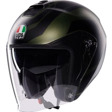 Agv Irides Motosiklet Kaskı Açık Kask Sakai Matt Green Black Xs