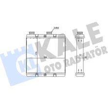 Odea Kale Kalorifer Radyatörü Brazing 32MM Honda Cıv Ic Vııı Kal 355255