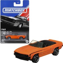 Odea Matchbox 1969 Chevrolet Camaro Ss 396 Cabrio, Ölçek 1:64, Basınçlı Döküm, Turuncu, 4/6