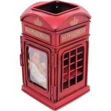 Odea Dekoratif Metal Londra Telefon Kulübesi Kalemlik ve Çerçeveli 1404B-1262